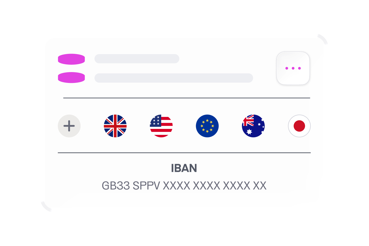 IBAN details for a multi-currency Equals account